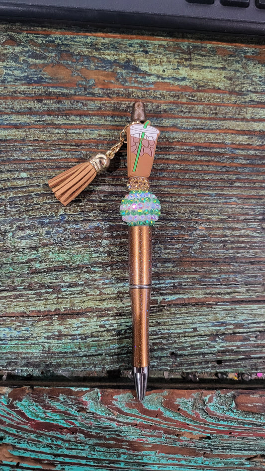 Coffee Beaded Pens