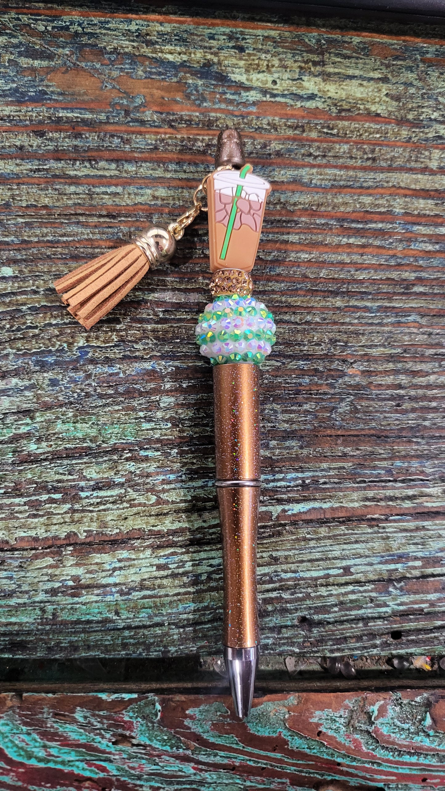 Coffee Beaded Pens