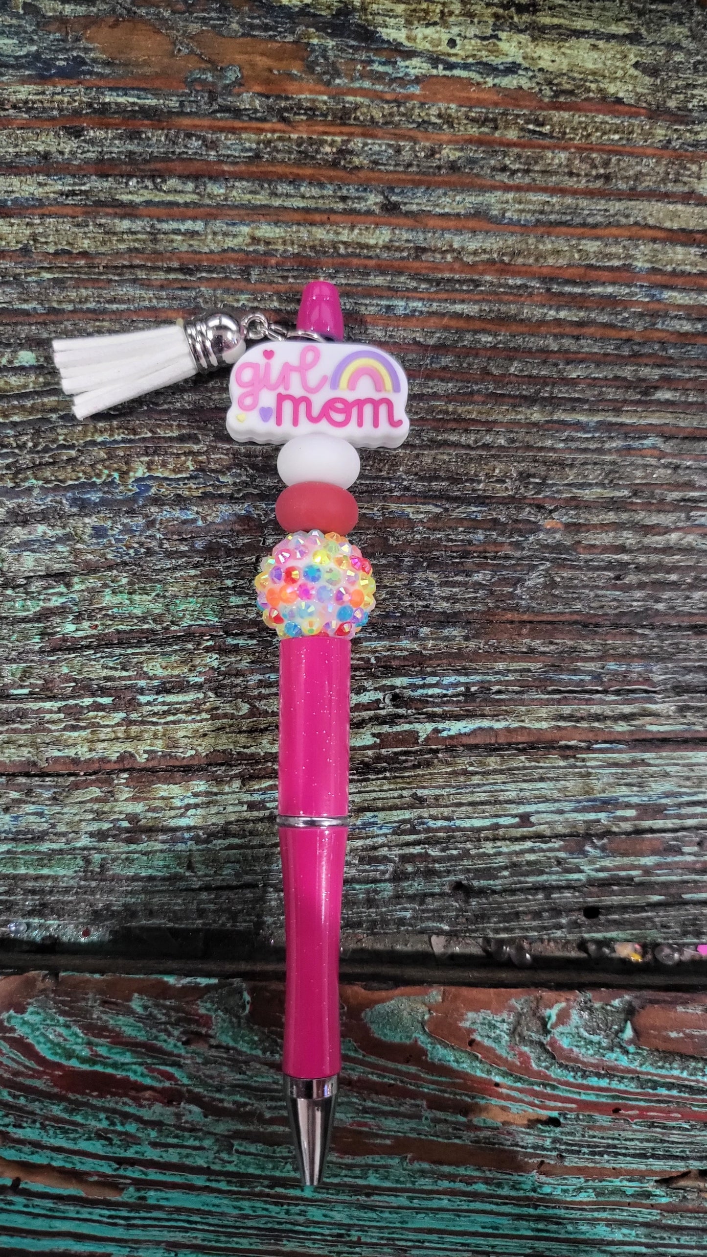 Girl Mom Beaded Pen