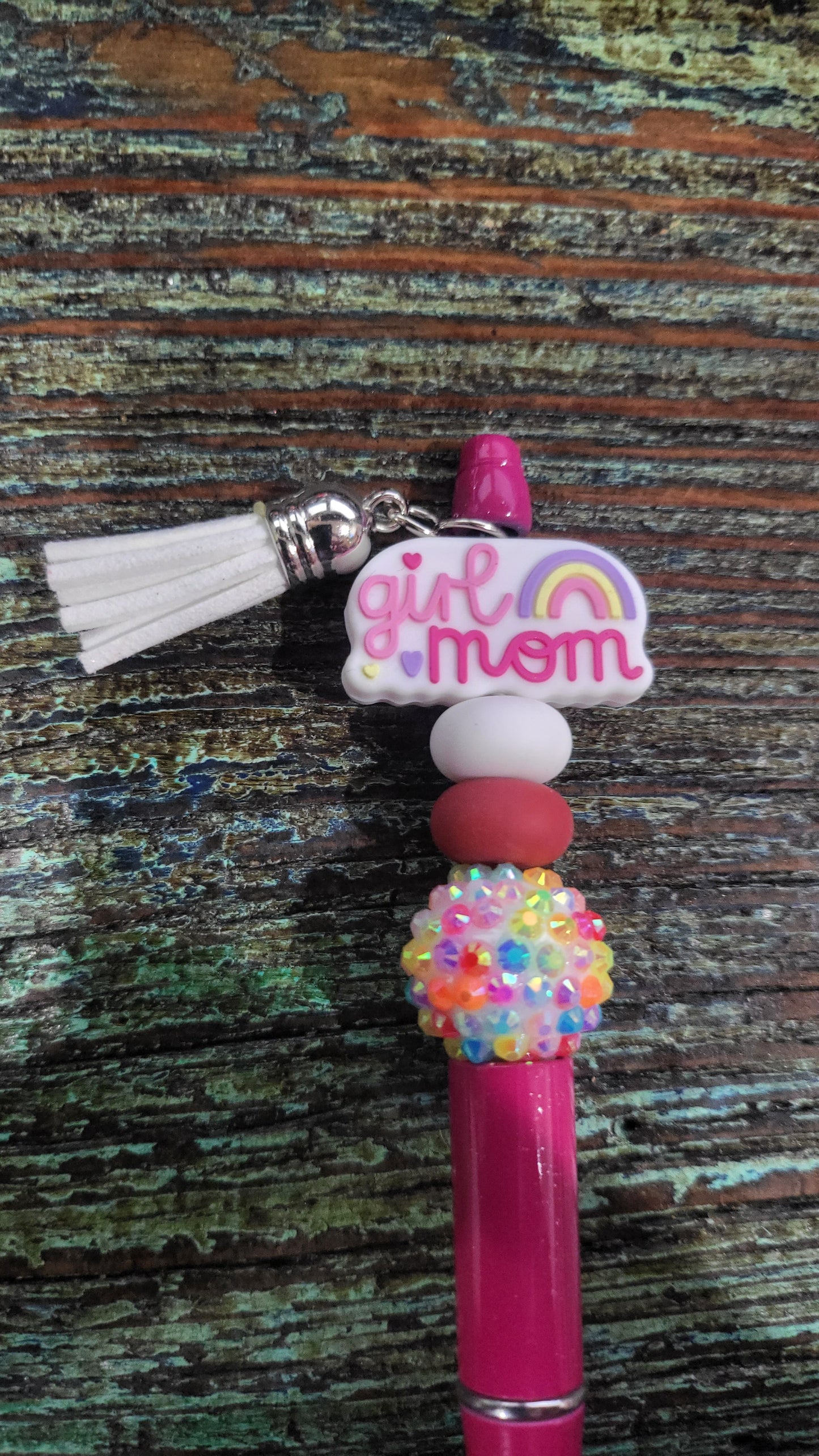 Girl Mom Beaded Pen