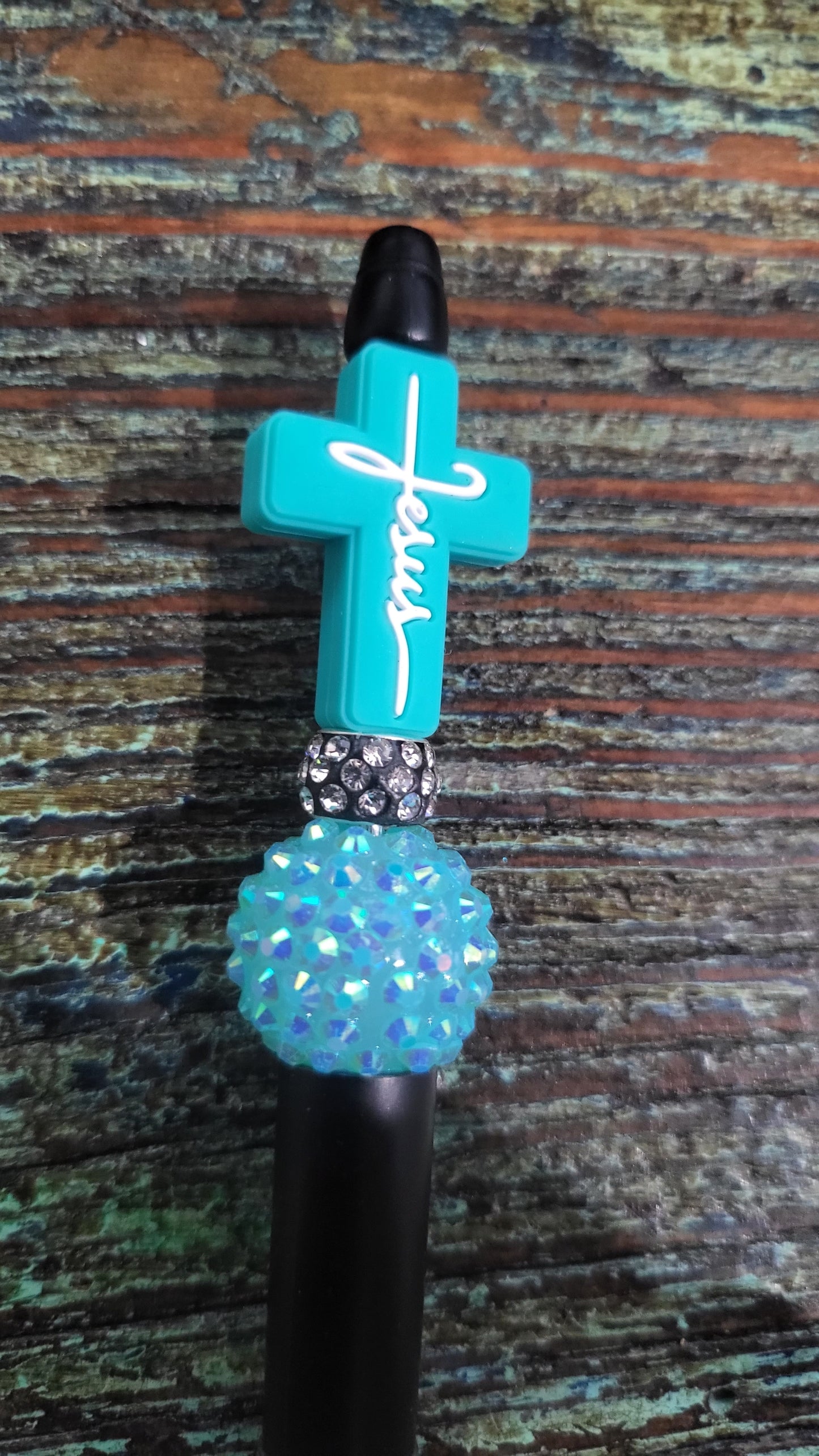 Jesus Cross Beaded Pen