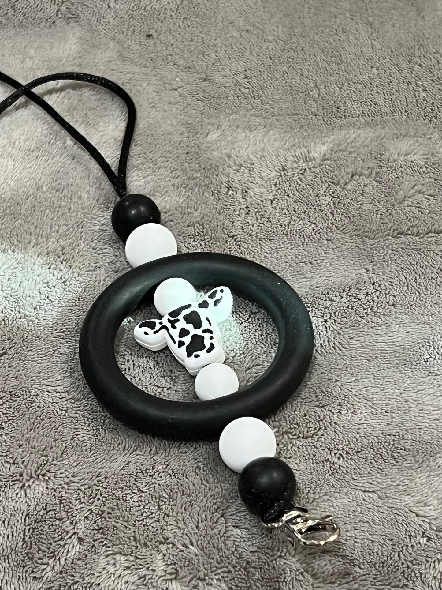 Black & White Cow Freshie Hanger