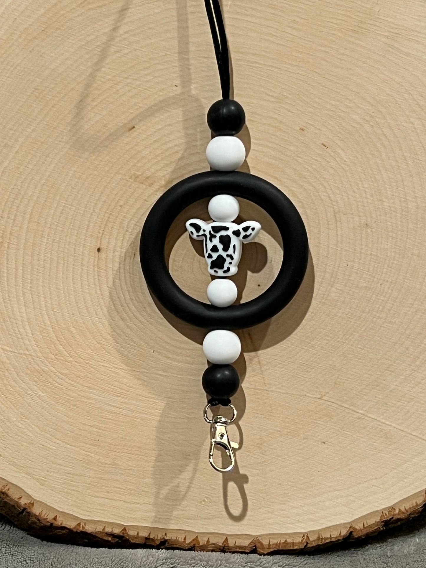 Black & White Cow Freshie Hanger