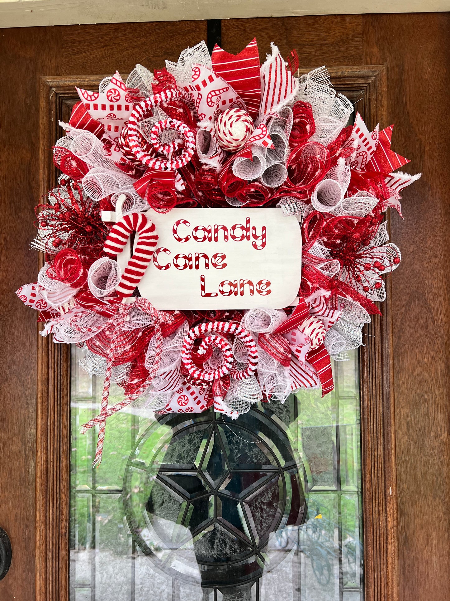 Candy Cane Lane Christmas Wreath