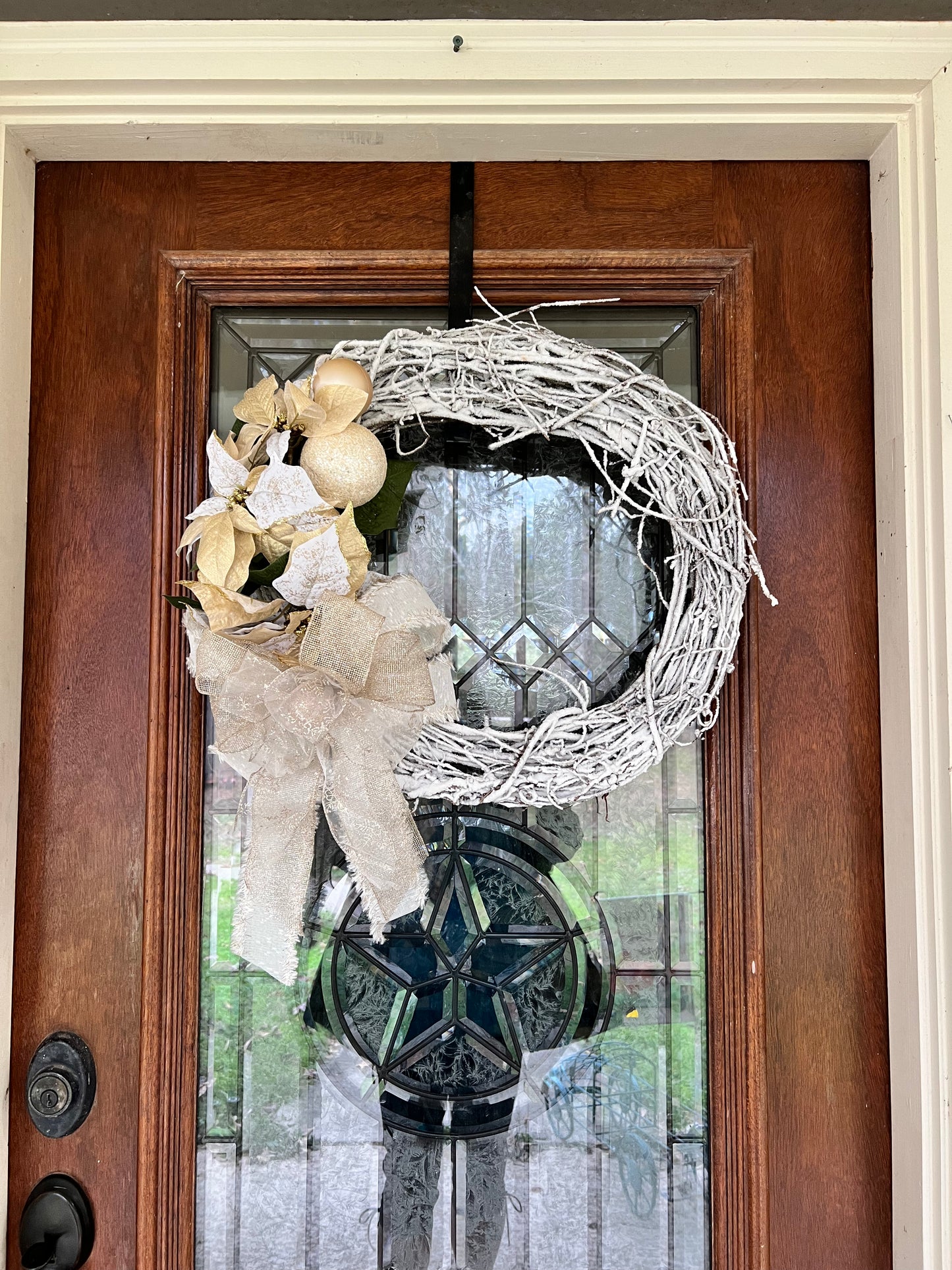 Golden Grapevine Christmas Wreath