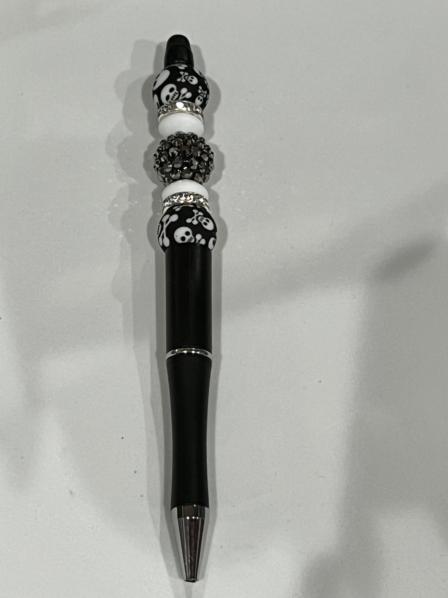 Skull & Crossbones Beaded Pen