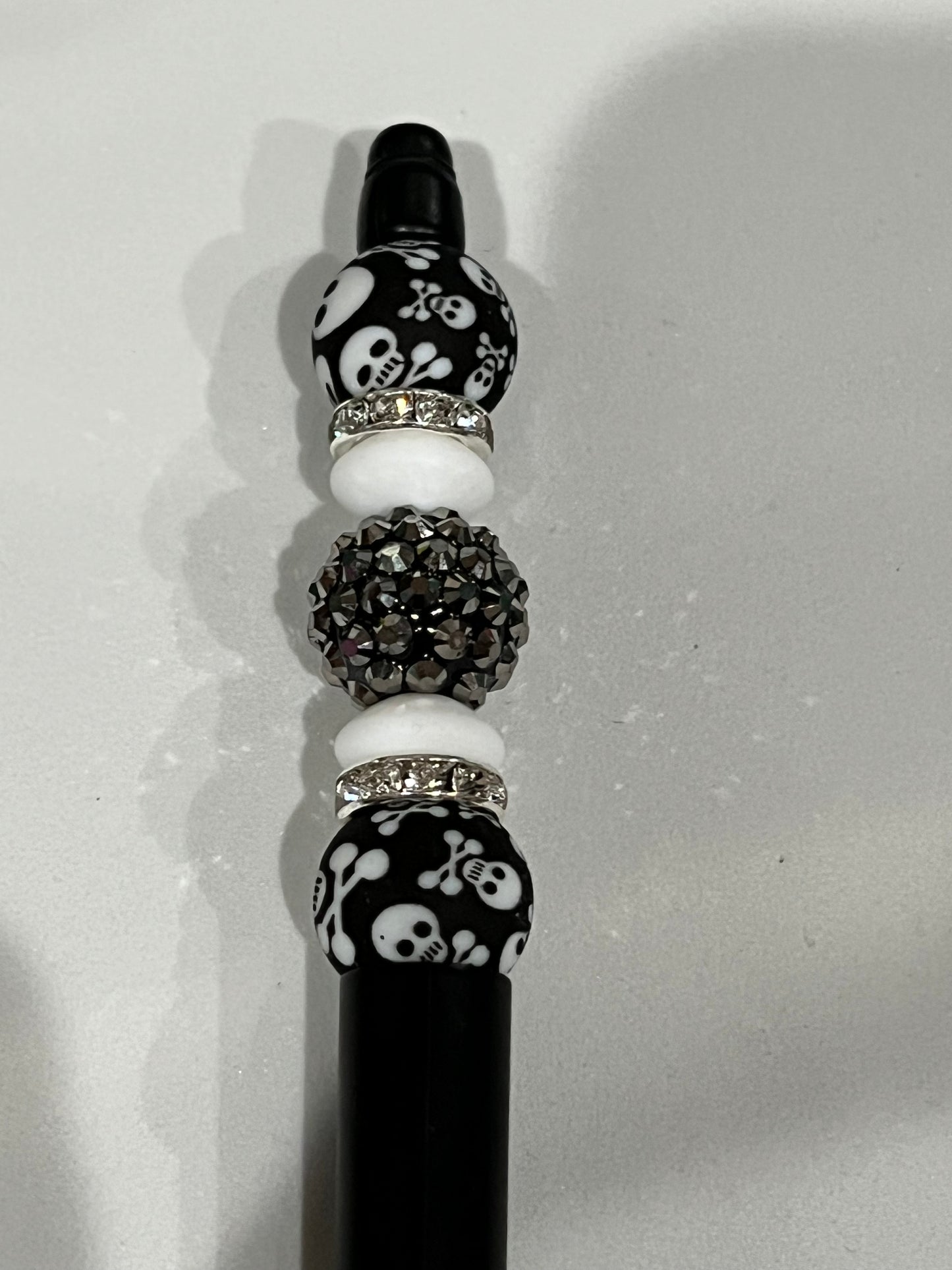 Skull & Crossbones Beaded Pen